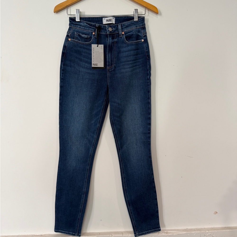 PAIGE Cheeky Ankle Women's Blue Jeans